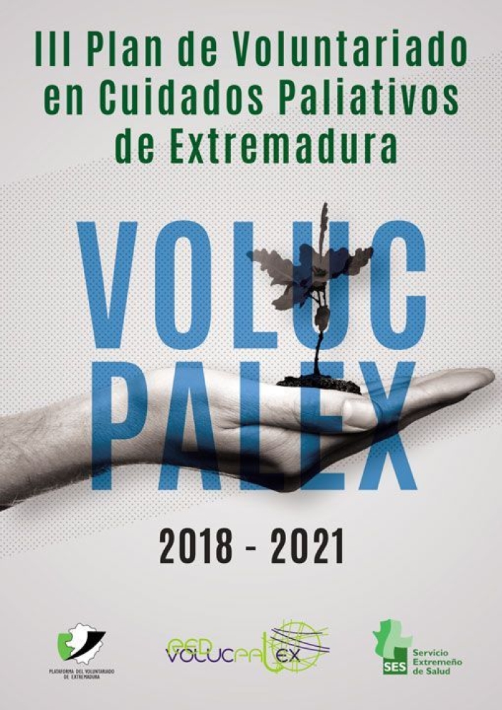 Portada de III Plan de Voluntariado en Cuidados Paliativos en Extremadura 2018-2021